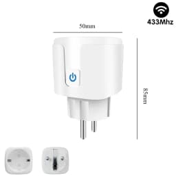 220V Wireless Remote Control Socket Switch EU FR Plug-in Electrical Socket Programmable Outlet Switch for Light,Smart Home 15A