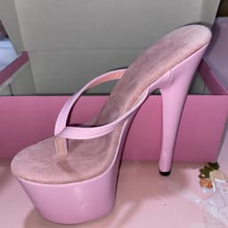 15-20 centimeter princess-style flip-flops, sexy nightclub high heels, 6-7 inch slender high heels, suitable for use in summer s