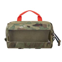 KRYDEX Tactical Large / Small Clear Top Insert Pouch Travel Camping Organizer Storage Hook & Loop Bag for D3 Tactical Backpack
