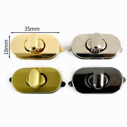 2Pcs Metal Bag Lock Buckles Turn Twist Locks for Women's Handbag Shoulder Bags Closure Latch Clasp DIY Hardware Accessories