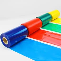2 Rolls Small Roll Color Wax Resin Ribbon 110mm Width for Thermal Transfer Printer Sticker Matte Silver PET PP Gold Label