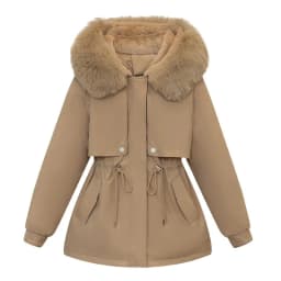 Winter Coat New Women's Thick Cotton Jacket Women's Medium Long Korean Version Fur Collar Coat Female Warm Parka Overcoat