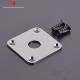 Flat / Curved Stainless Steel Jack Plate( Made in Japan by GOTOH) With Epi Output Jack(made in korea) For Electric Guitar Bass