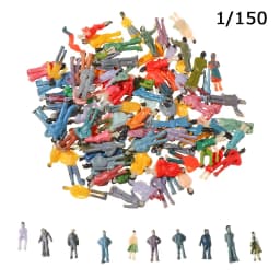 Mixed Color Pose Dollhouse Decorations 1:87 Train Scenery Model Building Passengers DIY Character Sit People Figures