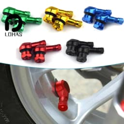 1Pcs Motorcycle Valve Stems Rim 90 Degree Angle Aluminum Alloy Valve Wheel Tire Tubeless Valve Caps For Rim Wheel Parts
