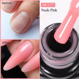 7ML Nude Quick Extension Gel Nail Polish Milky White UV Construct Hard Gel Semi Permanent Acrylic Extension Nail Art Varnish