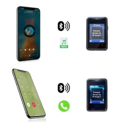 Mini Smart Wearable Mobile Phone 1.77" Touch Screen Support Dual SIM Bluetooth Call Music SMS Voice Changer Camera Vibration