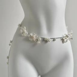 Y2K Designer Belt Multilayer Pearl Waist Chain for Women's Fashion Retro Character Playing clothes Accessories Party Belts