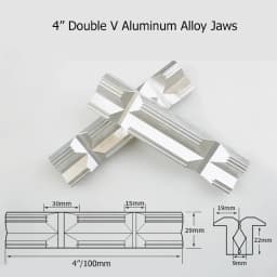 Vise Magnetic Protective Cover 4-8'' Jaws Protect Cover Aluminium Alloy Rubber Hand Tools Bench Vise Protector Accessories