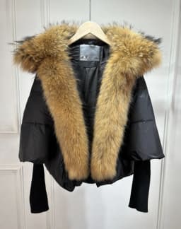 Janveny Large Real Silver Fox Fur Collar 2026 White Duck Down Jacket Women Winter Luxury Puffer Coat Oversize Feather Outwear