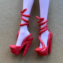 1/6 Scale Monster Doll Shoes Sandals DIY Dressing Accessories Set - Purple Blue Red Green Colors for Doll Decorations