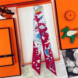 Brand Design Twill 100% Mulberry Silk Scarf for Women Luxury Fashion Scarf Lady Foulard Skinny Bag Scarves Hot Sale Neckerchief