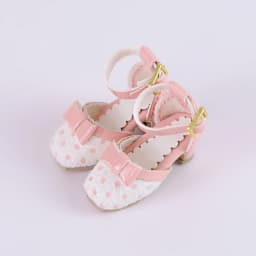 ICY DBS Blyth doll shoes polka dot elegant chunky heeled high heels toy gift