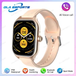 2026 New Smart Watch For Android IOS 2.01Inch Color Screen Bluetooth Call Blood Oxygen/Pressure Monitoring SmartWatch Women HT30