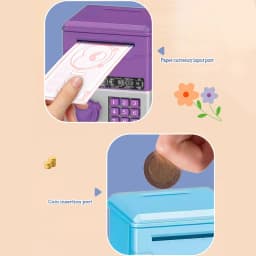 Mini smart password piggy bank ATM children's creativity can only enter but not exit piggy bank toys holiday gifts