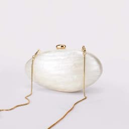 Oval Marble Beige Shell Acrylic Luxury Elegant Lady Evening Bag Cute Handbag Wedding Lady Girl Female Mini Purse