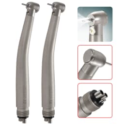 N-S-K Style Dental Fiber Optic LED E-generator Handpiece Big/Standard Head 4 Spray 4 Hole Push Button for block tooth operation