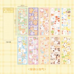 10 - 100PCS Cute Sparkle Polco Deco Sticker Pack - Korean Kawaii Glitter Sticker Seal for Toploaders, Polaroids & Photocard
