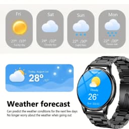Smart Watch, Premium, 1.5-Inch Touchscreen, with Call Reminder, Music Control, Multi-Sport Modes, Message Reminder, Alarm