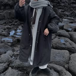 Chic Winter Women's Long Cotton Jacket Coat Drawstring Warm Outerwear Loose Fitting Parka Korean Style Commute Fashion