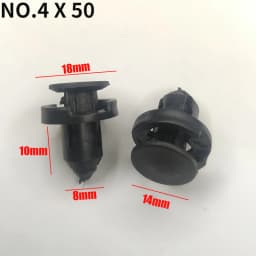 10/20/50Pcs Bumper Clips Rivets Fender Liner Fasteners Retainer For Mitsubishi Nissan Honda 8mm 9mm 10mm Hole