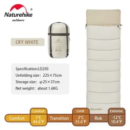 Naturehike LD Sleeping Bag Camping Ultralight Winter Cotton Sleeping Bags Summer Splicable 2 in 1 Double Cotton Sleeping Bag