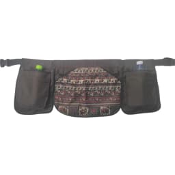 Ethnic Pattern Portable Waist Bag Waterproof Oil-resistant Adjustable Belt Apron Large-capacity Polyester