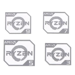 AMD Ruilong Ryzen R9 R7 R5 R3 Vega Metal Sticker Notebook Desktop Logo Sticker 1PC