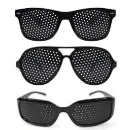 1-3 Pcs Anti-myopia Astigmatism Glasses Vision Correction Fatigue Pin Hole Glasses With Holes For Men Women Eyesight Improvement