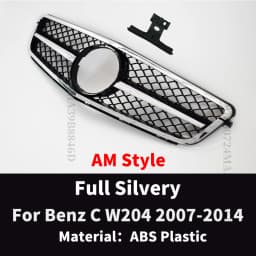 Perfect Match Front Bumper Grille Grill For Mercedes Benz C W204 C204 S204 2007-2014 C180 C200 C250 C300 AMG GT Diamond Tuning