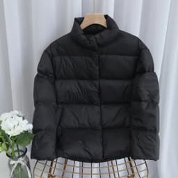Schinteon Women Ultralight 90% White Duck Down Jacket Stand Collar Coat Casual Loose Winter Outwear High Quality 8 Colors