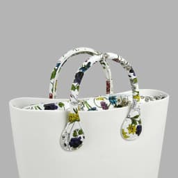 TANQU New 1 Pair Short Long Floral Print Soft Faux PU Leather Handle for Obag Classic Mini O Bag Women Shoulder Handbag