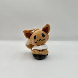 10pcs/lot Pokemon Plush Keychain Set Mimikyu Leafeon Jolteon Vaporeon Sylveon Umbreon Eevee Espeon Pendant Keyring Gift