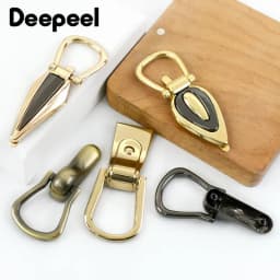 Deepeel 2/4/10Pcs 22-23mm D-Ring Bags Side Buckles Metal Clip Webbing Strap Belts Chain Handles Connector Hardware Accessories