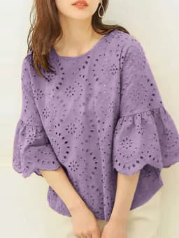 Women Elegant Lace Patchwork Blouse ZANZEA 2024 Summer 3/4 Ruffle Sleeve Casual Loose Blusa Everyday Hollow Out Solid Color Tops