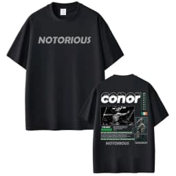 Limited Connor Mcgregor The Notorious Graphic Tee Shirt Men Women Fashion Retro Classic T Shirt Casual Cotton Oversized T Shirts