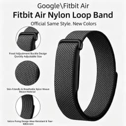 Official Sports Nylon+Silicone Loop Strap for Google Fitbit Air Comfortable Bracelet Wristband for Google Fitbit Air Accessories