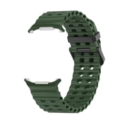 NEW Marine Silicone Strap for Samsung Watch Ultra 47mm Bracelet No Gaps Sport Two-Tone Band for Galaxy 8 Ultra Watchband Straps