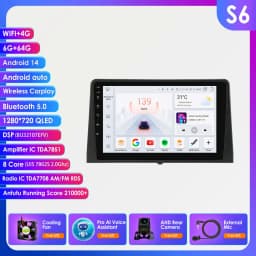 10.1"Carplay Android 14 Auto Car Radio for Citroen Berlingo 2019 Peugeot Partner Rifter 2020 Opel Combo Multimedia Player Gps
