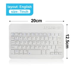 KEBIDUMEI Bluetooth Mini Keyboard 10 inch Backlit Ultrathin Keyboard Rechargeable Mute Click Office Keypad Computer Accessories