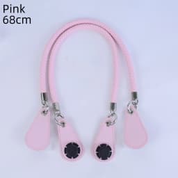 New 1 Pair Obag PU Woven Braided Leather Rope Handles Straps Round Handlefor O Bag Accessoires