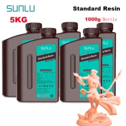 SUNLU 5KG Standard Resin 405nm LCD Printer Photon Curing Good Precision Smooth Surface Low Odor Model Garage Kit Printing