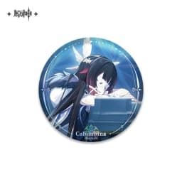 Game Impact Fatui Harbinger II Capitano Jester Arlecchino Doctor Pin Badge Backpack Icon Button Laser Brooch Accessories Gift