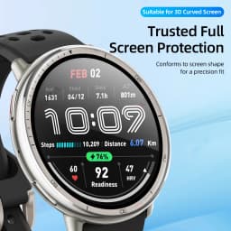 Screen Protector for Amazfit Active 2 3D Curved Screen Protector for Active 2 Ultra-HD Full Coverage Protective Film Accessories