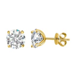 FEOBUR Sparkling 0.2-3CT Moissanite Stud Earring Rose Gold Color 925 Sterling Silver Lab Diamond Ear Studs Women Party Jewelry