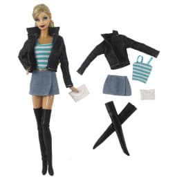 1 Set Doll Clothes 1:6 Scale Dress Outfit for 11.5 Inch 30cm Doll Many Style for Choice Gifts for Girls Doll Accessories #3