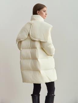 Amii 2026 Winter Warm New Women Down Jacket Cuffs Magnetic Buckle Zipper Hooded Fake Two-piece Thick Loose Long Coats 12444104
