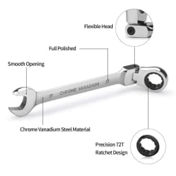 Mechanical Advantage Ratchet Wrench Tool for Easy Use in Tight Spaces Home Improvement Hardware Essential