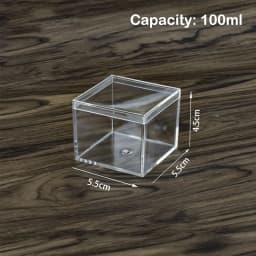 Large Capacity Jewelry Storage Box Clear Acryl Cube Portable Jewelry Storage Earrings Necklace Ring Jewelry Display
