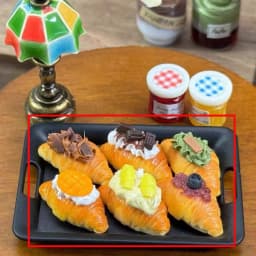 Miniature Croissant Clay Model Kitchen Baking Props Furniture Accessories Mini Pudding Drink Food Play Diy Dollhouse Dessert Toy